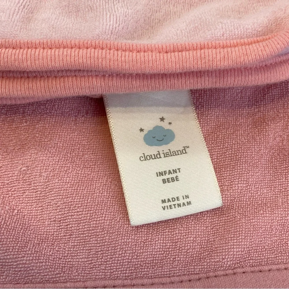 Carters Just One You Baby Bear Hooded Towel with 5 cloud island rags one size